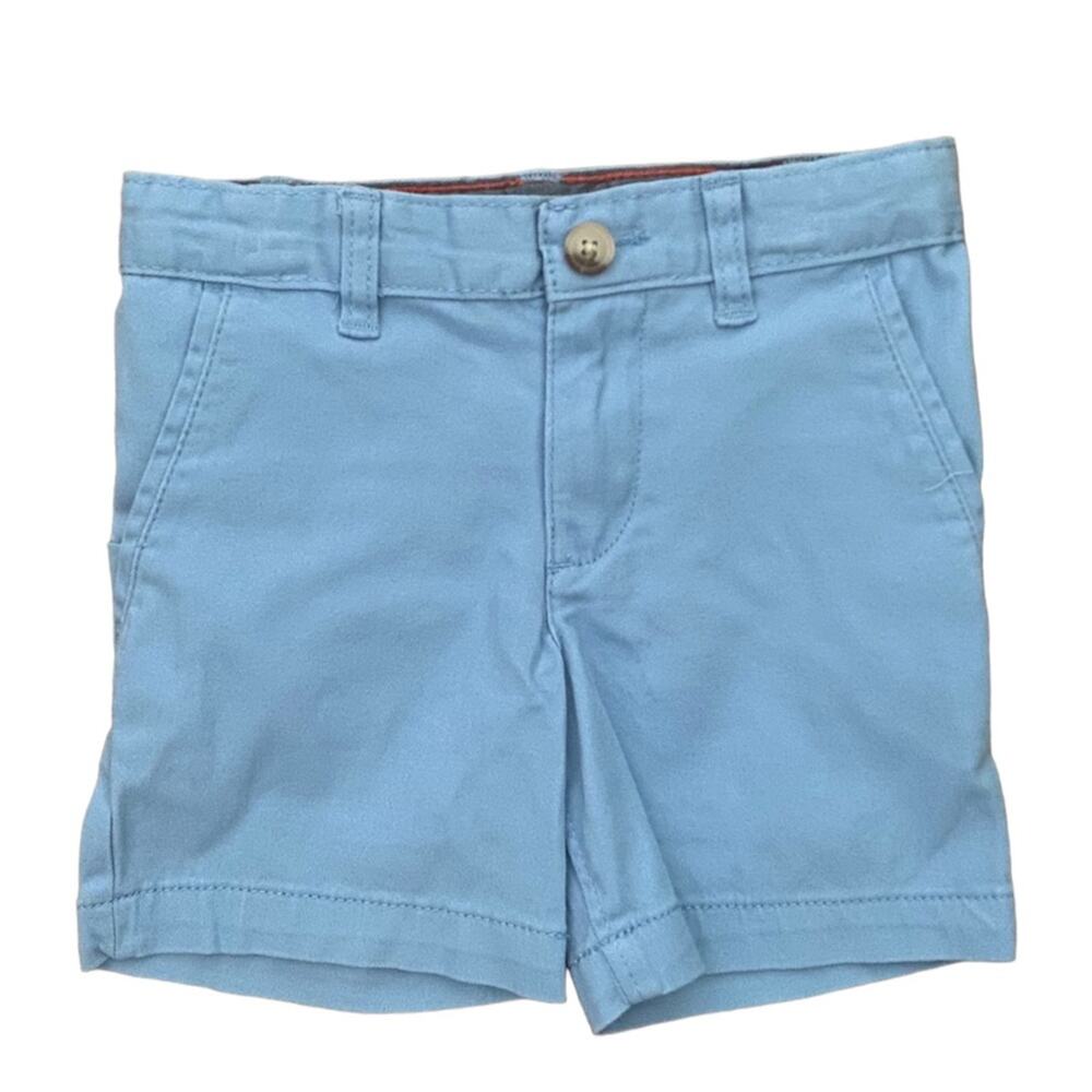 Boys Light Blue Cotton Chino Shorts Size 4